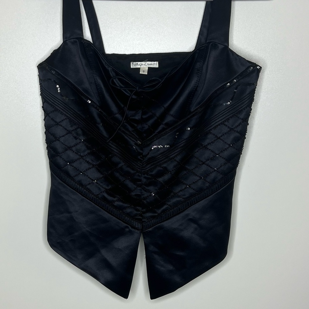 Vintage Katheryn Dianos beaded vest ( camisole, bustier )